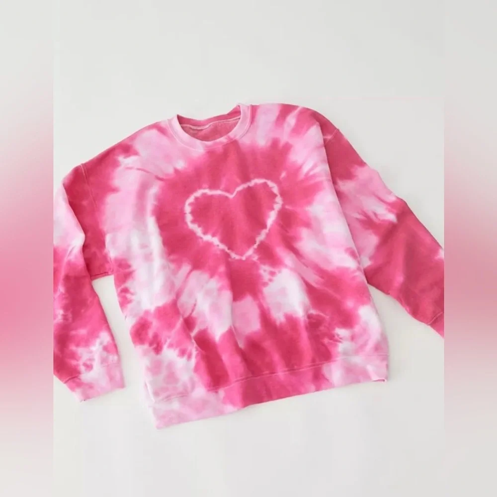 URBAN OUTFITTERS tie dyed heart sweatshirt. - Picture 6 of 6